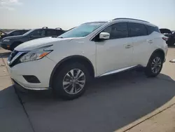 Salvage cars for sale at Grand Prairie, TX auction: 2016 Nissan Murano S