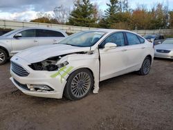 Salvage cars for sale at Davison, MI auction: 2017 Ford Fusion SE