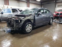 Salvage cars for sale at Elgin, IL auction: 2012 Honda Civic LX