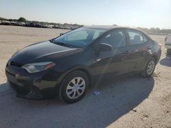 Salvage cars for sale at San Antonio, TX auction: 2015 Toyota Corolla L