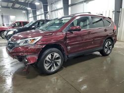 Salvage cars for sale at Ham Lake, MN auction: 2016 Honda CR-V Touring