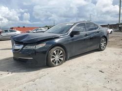 Salvage cars for sale from Copart Homestead, FL: 2016 Acura TLX Tech