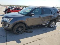 Salvage cars for sale at Grand Prairie, TX auction: 2017 Ford Explorer XLT