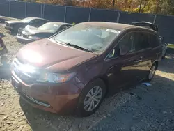 Salvage cars for sale from Copart Waldorf, MD: 2016 Honda Odyssey EXL