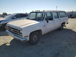 Salvage cars for sale at Antelope, CA auction: 1990 Chevrolet Suburban R1500