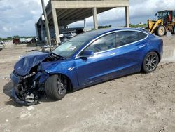 Salvage cars for sale at West Palm Beach, FL auction: 2020 Tesla Model 3