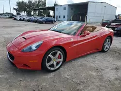 Salvage cars for sale at Riverview, FL auction: 2010 Ferrari California