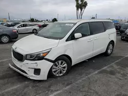 Salvage cars for sale at Van Nuys, CA auction: 2017 KIA Sedona LX