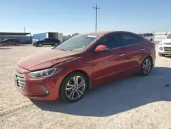 Salvage cars for sale at Andrews, TX auction: 2017 Hyundai Elantra SE