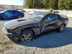 Salvage cars for sale at Concord, NC auction: 2007 Ford Mustang GT