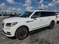 Salvage cars for sale at Riverview, FL auction: 2020 Lincoln Navigator L Black Label