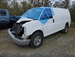 Salvage trucks for sale at Arlington, WA auction: 2017 GMC Savana G3500