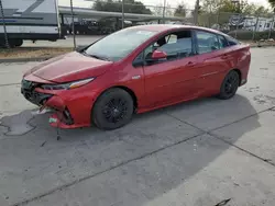 Salvage cars for sale at Sacramento, CA auction: 2017 Toyota Prius Prime