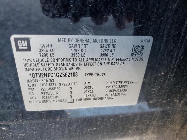 2016 GMC Sierra K1500 SLT