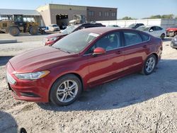 Salvage cars for sale at Kansas City, KS auction: 2018 Ford Fusion SE