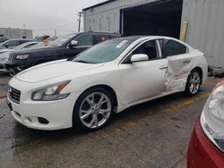 Salvage cars for sale at Chicago Heights, IL auction: 2012 Nissan Maxima S