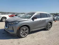 Salvage cars for sale at Houston, TX auction: 2024 Infiniti QX60 Luxe