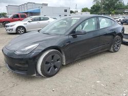 Salvage cars for sale at Opa Locka, FL auction: 2022 Tesla Model 3