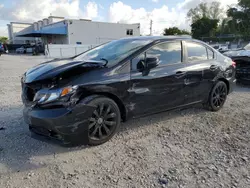 Salvage cars for sale at Opa Locka, FL auction: 2013 Honda Civic LX