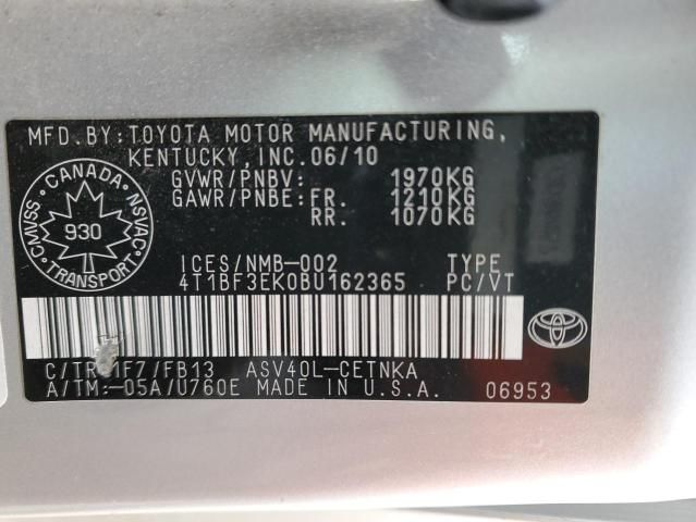 2011 Toyota Camry Base