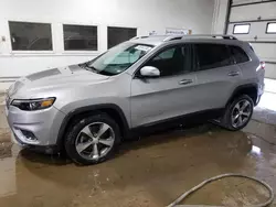 Jeep salvage cars for sale: 2019 Jeep Cherokee Limited