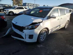 KIA salvage cars for sale: 2017 KIA Sedona LX