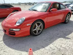 Salvage cars for sale at Arcadia, FL auction: 2007 Porsche 911 New Generation Carrera