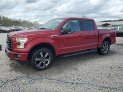 Salvage cars for sale at Hueytown, AL auction: 2016 Ford F150 Supercrew