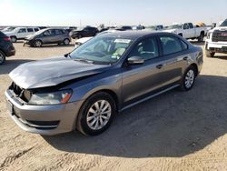 Salvage cars for sale at Amarillo, TX auction: 2015 Volkswagen Passat S