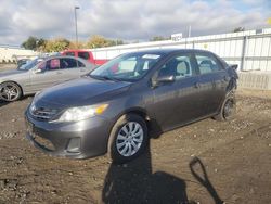 Salvage cars for sale at Sacramento, CA auction: 2013 Toyota Corolla Base