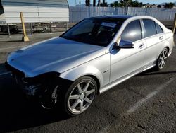 Mercedes-Benz c 350 salvage cars for sale: 2012 Mercedes-Benz C 350