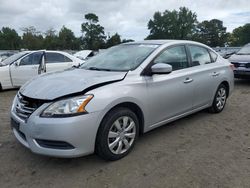 Salvage cars for sale at Hampton, VA auction: 2013 Nissan Sentra S