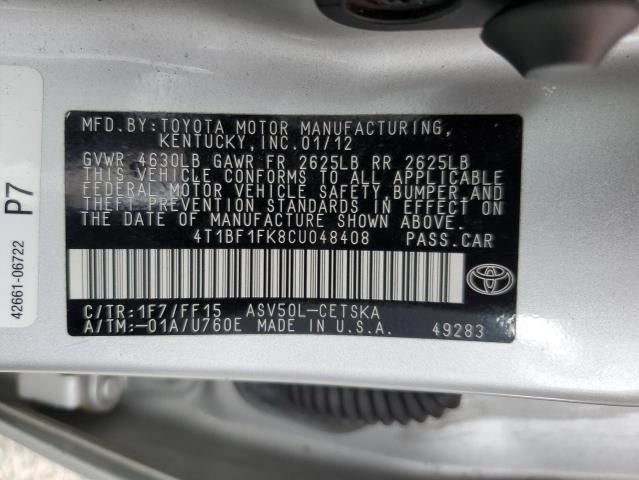 2012 Toyota Camry Base