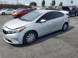 Salvage cars for sale at Wilmington, CA auction: 2017 KIA Forte LX