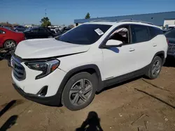 Salvage cars for sale at Woodhaven, MI auction: 2018 GMC Terrain SLT