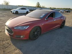 Salvage cars for sale from Copart Houston, TX: 2014 Tesla Model S