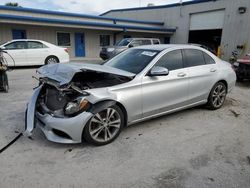 Salvage cars for sale at Fort Pierce, FL auction: 2016 Mercedes-Benz C300