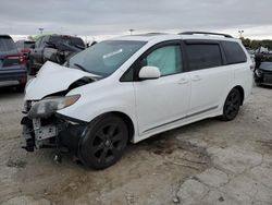 Toyota Sienna Sport salvage cars for sale: 2012 Toyota Sienna Sport