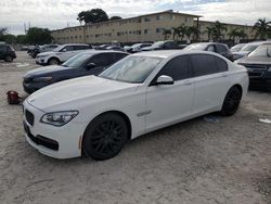 Salvage cars for sale from Copart Opa Locka, FL: 2013 BMW 740 LXI