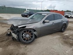 Salvage cars for sale at Homestead, FL auction: 2013 Infiniti G37 Base