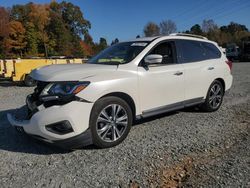 Salvage cars for sale at Mebane, NC auction: 2017 Nissan Pathfinder S