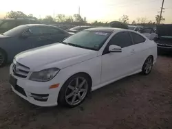 Salvage cars for sale at Riverview, FL auction: 2013 Mercedes-Benz C 250