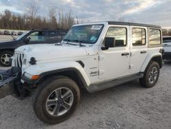 Salvage cars for sale at Leroy, NY auction: 2018 Jeep Wrangler Unlimited Sahara