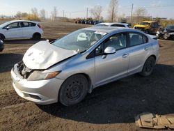 Salvage cars for sale at Montreal Est, QC auction: 2012 Honda Civic EXL