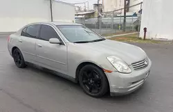 Infiniti salvage cars for sale: 2003 Infiniti G35