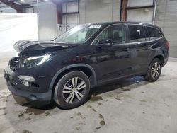 Salvage cars for sale at North Billerica, MA auction: 2017 Honda Pilot EXL