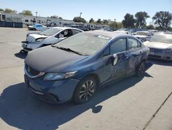 Honda salvage cars for sale: 2015 Honda Civic EX