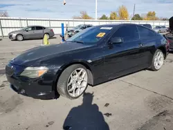 BMW 6 Series salvage cars for sale: 2005 BMW 645 CI Automatic