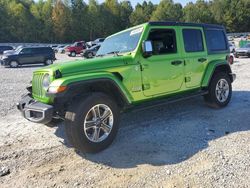 Jeep Wrangler Unlimited Sahara salvage cars for sale: 2018 Jeep Wrangler Unlimited Sahara