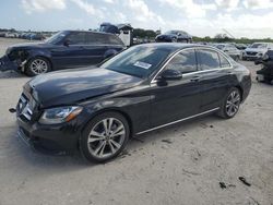 Salvage cars for sale from Copart West Palm Beach, FL: 2018 Mercedes-Benz C300